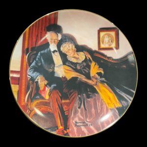 Vintage Collector Plate "End of day" by Norman Rockwell, 1988